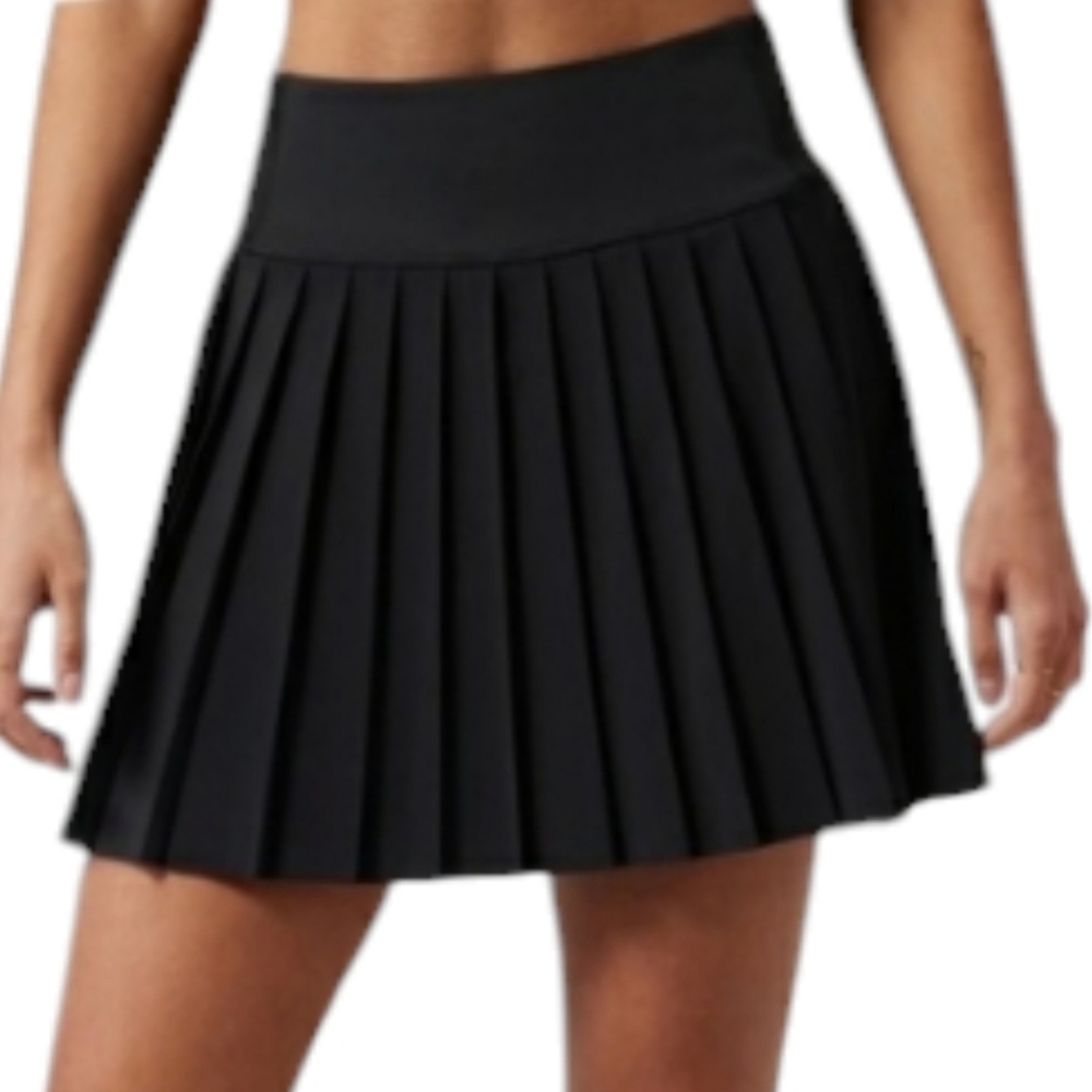 ATHLETA Women's ELEVATE SKORT JUPE SHORT Size Small Black NWOT